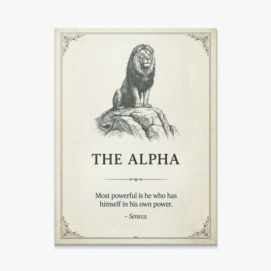 The Alpha canvas wall art