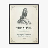 The Alpha canvas wall art