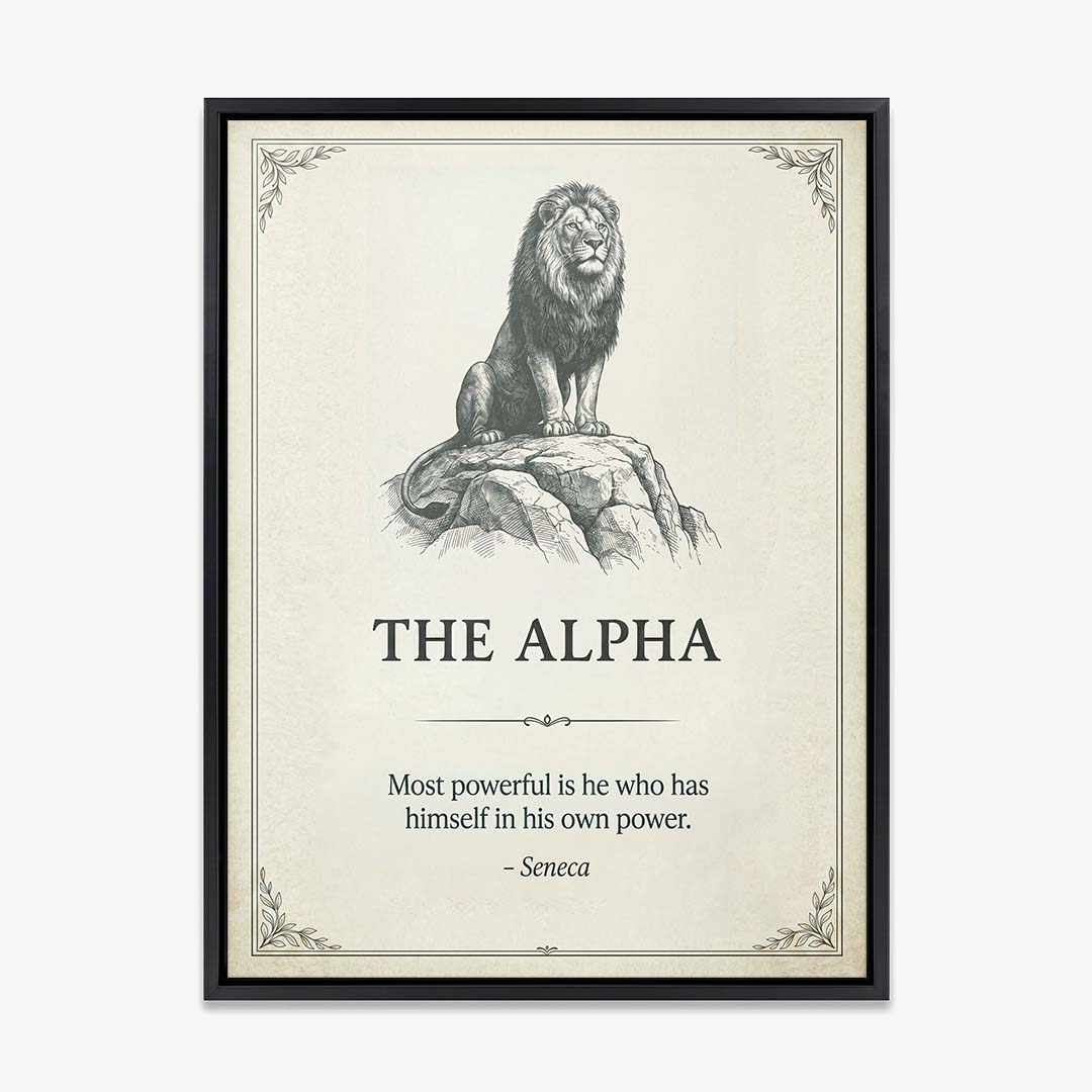 The Alpha canvas wall art