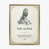 The Alpha canvas wall art