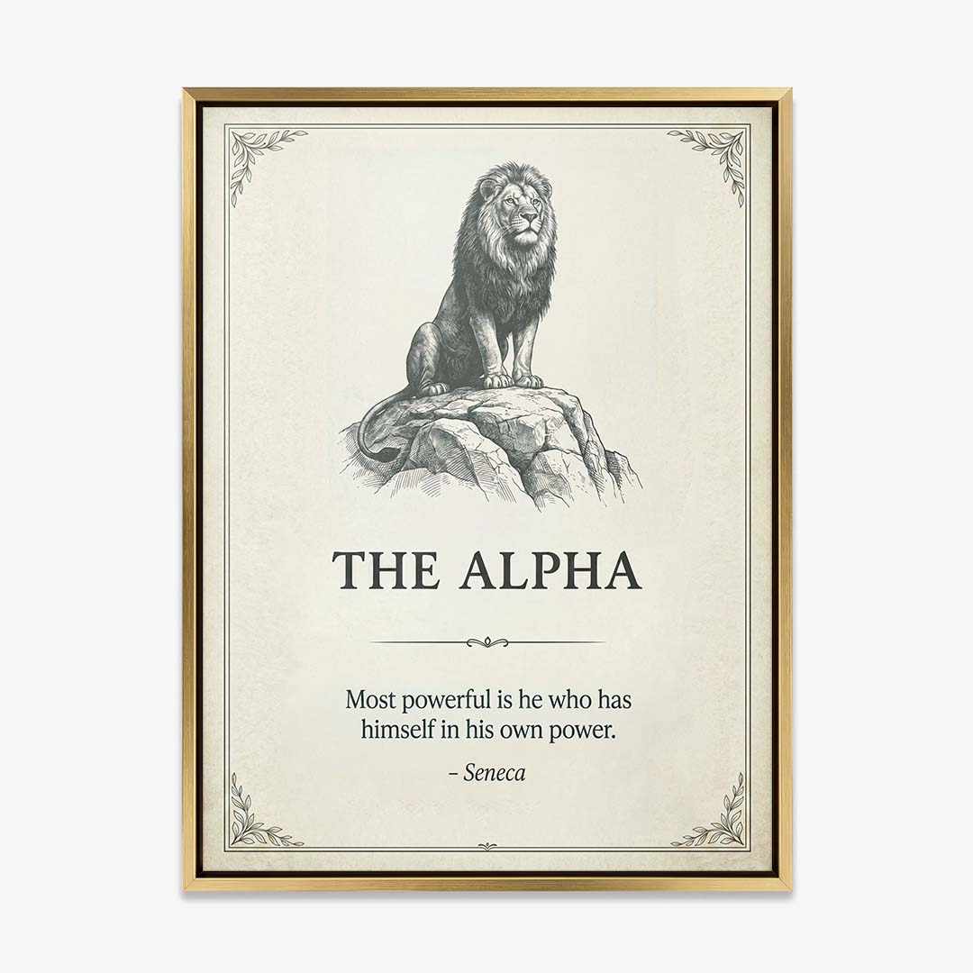 The Alpha canvas wall art
