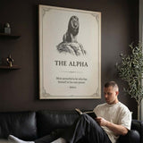 The Alpha canvas wall art