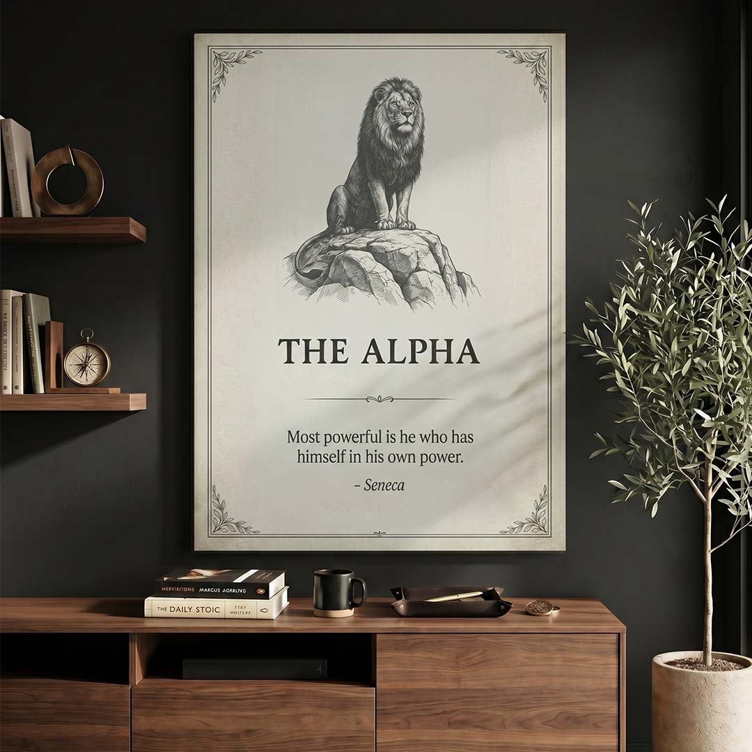 The Alpha canvas wall art