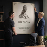 The Alpha canvas wall art