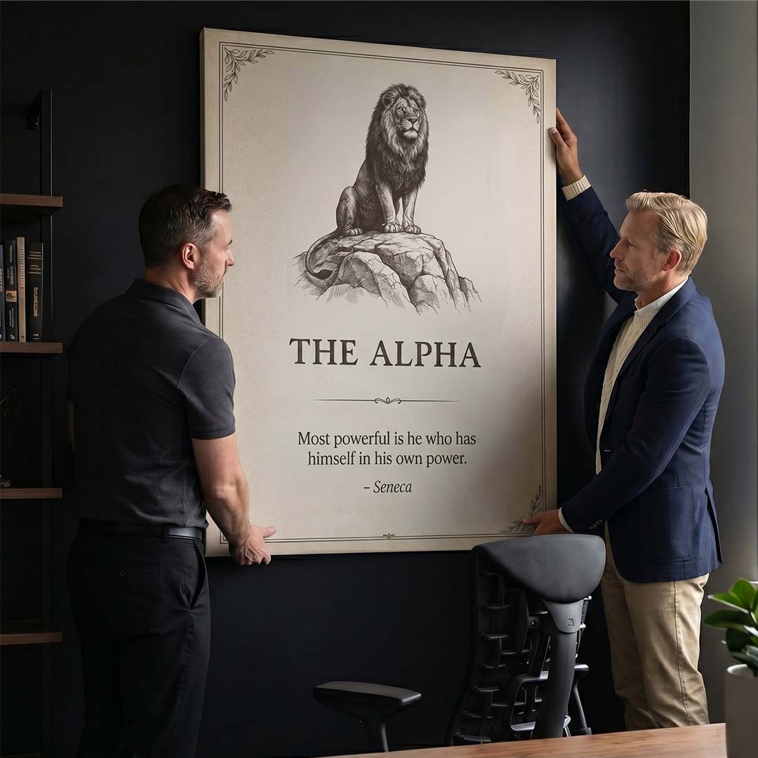 The Alpha canvas wall art