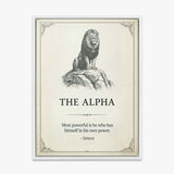 The Alpha canvas wall art