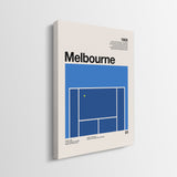 Side profile of the The Aussie Slam tennis gallery-wrapped canvas edge