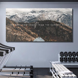 The Climb canvas wall art