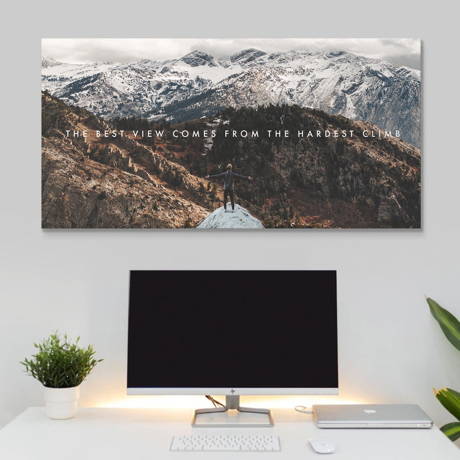 The Climb canvas wall art