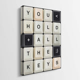 The Keys canvas wall art