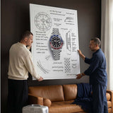 The Meridian Design canvas wall art