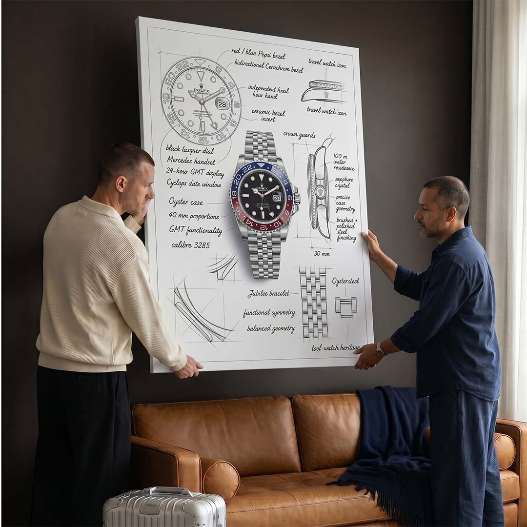 The Meridian Design canvas wall art