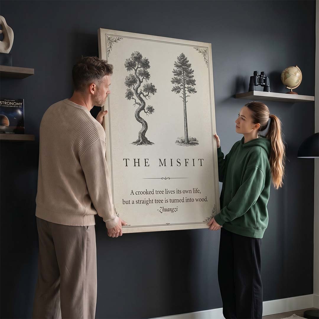 The Misfit canvas wall art