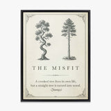 The Misfit canvas wall art