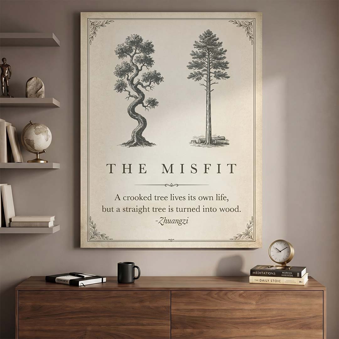 The Misfit canvas wall art