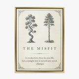 The Misfit canvas wall art