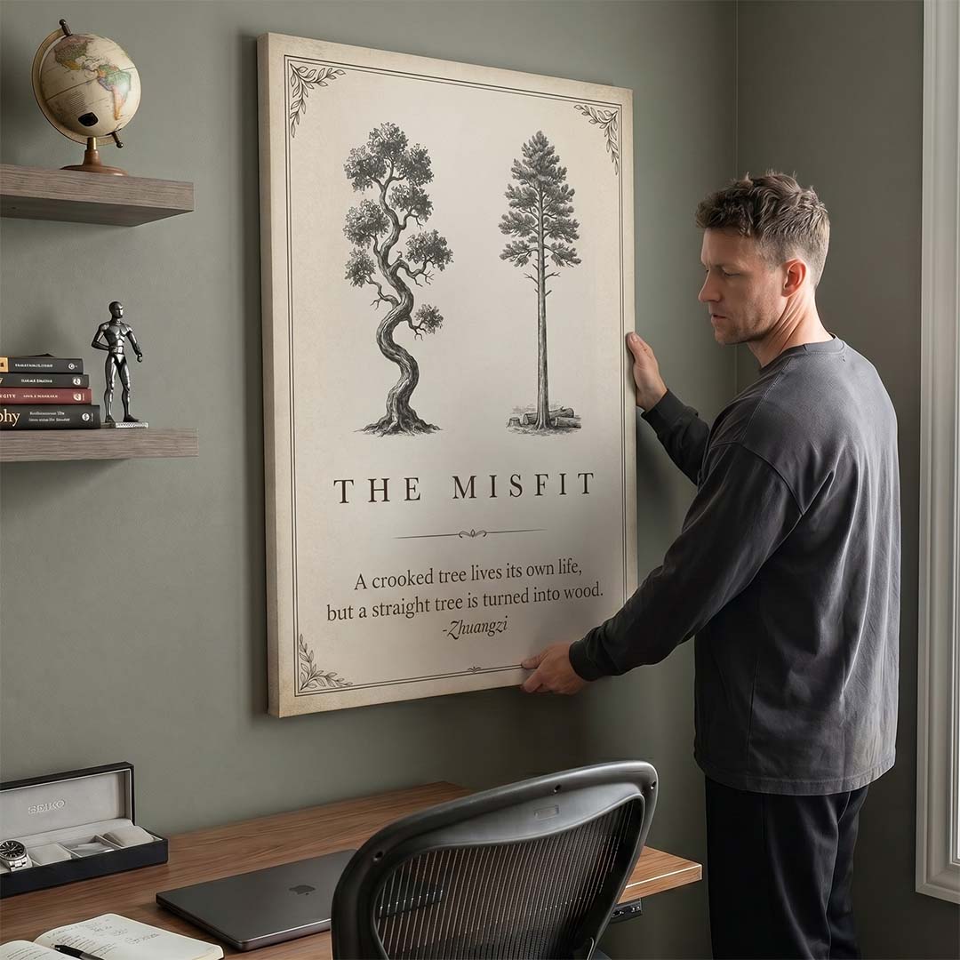 The Misfit canvas wall art