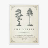 The Misfit canvas wall art