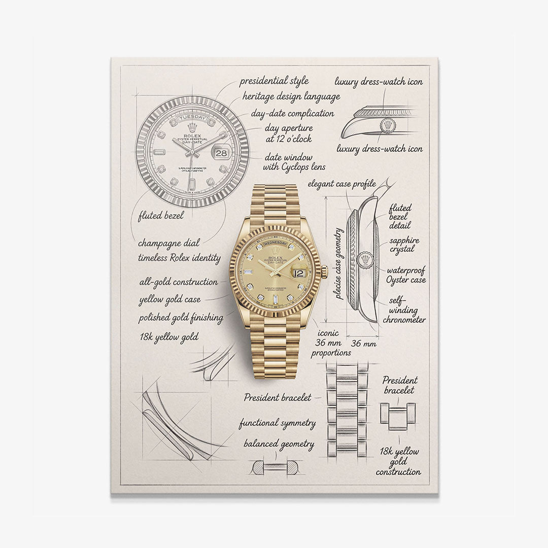 The President Design canvas wall art