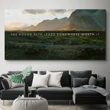 The Rough Path canvas wall art