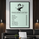Things Money Can't Buy canvas wall art