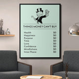 Things Money Can't Buy canvas wall art