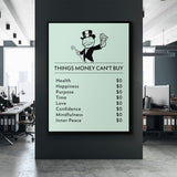 Things Money Can't Buy canvas wall art