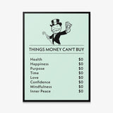 Things Money Can't Buy canvas wall art