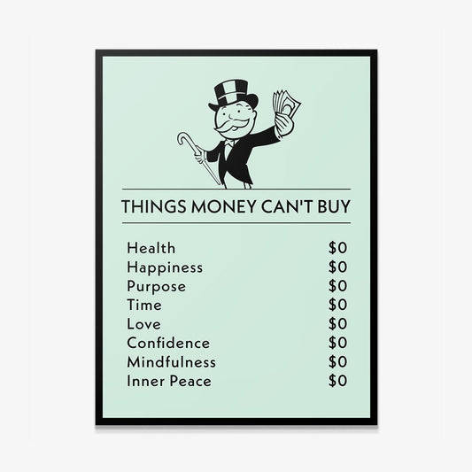 Things Money Can't Buy canvas art