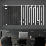 Think Bigger (Black Maze) canvas wall art