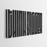 Think Bigger (Black Maze) canvas wall art