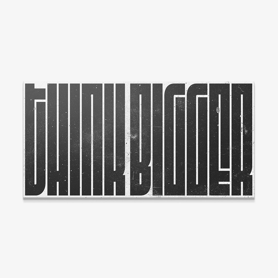 Think Bigger (Black Maze) canvas art