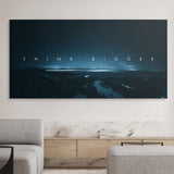 Think Bigger canvas wall art