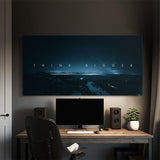Think Bigger canvas wall art