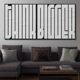 Think Bigger (White Maze) canvas wall art