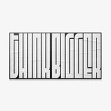 Think Bigger (White Maze) canvas wall art