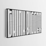 Think Bigger (White Maze) canvas wall art