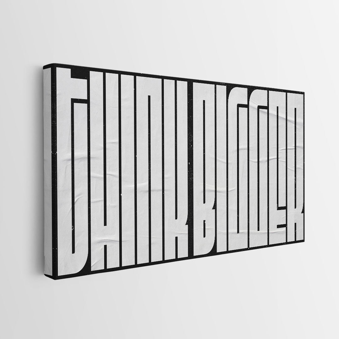 Think Bigger (White Maze) canvas art