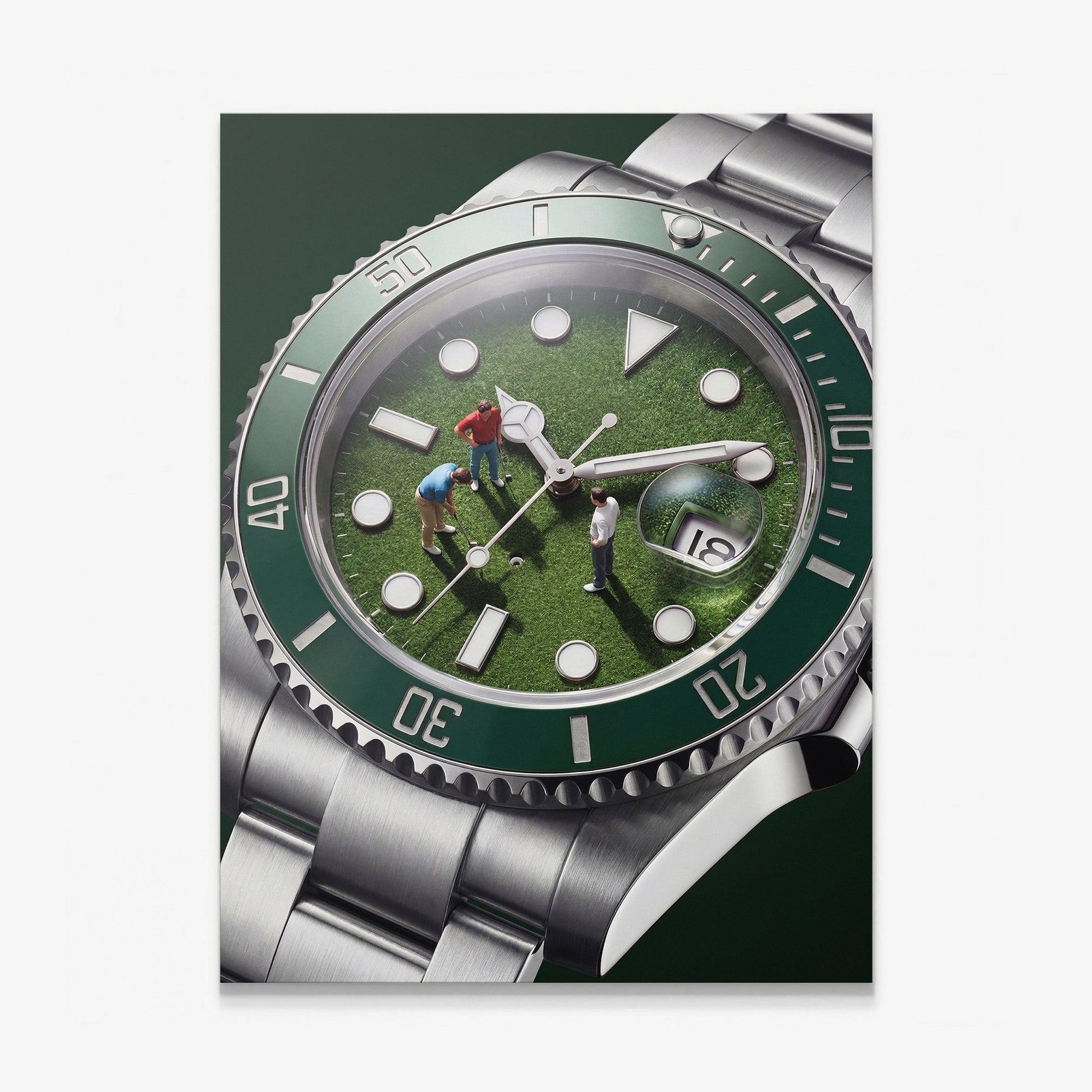 Time For Golf watch canvas wall art print