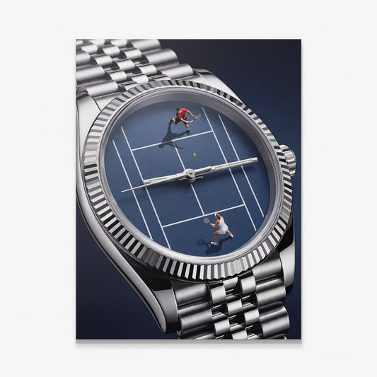 Time For Tennis watch canvas wall art print