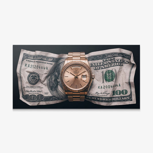 Time Is Money canvas wall art