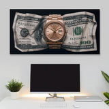 Time Is Money canvas wall art