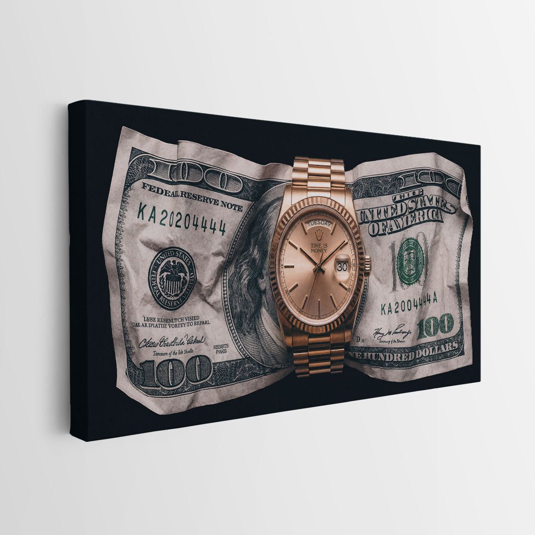 Time Is Money canvas wall art
