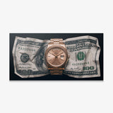 Time Is Money canvas wall art