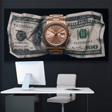 Time Is Money canvas wall art