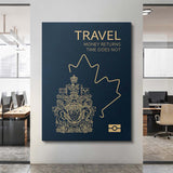 Travel More (Canada) canvas wall art