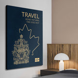 Travel More (Canada) canvas wall art