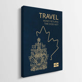 Travel More (Canada) canvas wall art