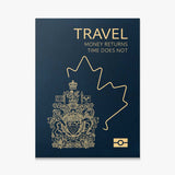 Travel More (Canada) canvas wall art