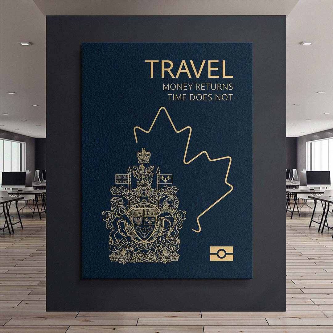 Travel More (Canada) canvas art